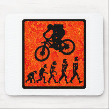 vélo au séquoia tapis de souris
