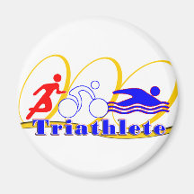 VÉLO de COURSE de BAIN de Triathlete Aimant