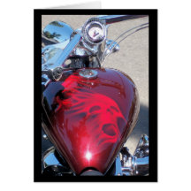 Vélo de crâne carte de vœux