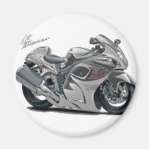 Vélo de gris de Hayabusa Magnets Pour Réfrigérateur