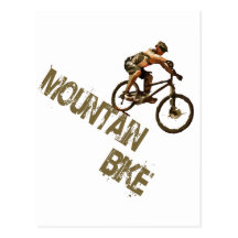 Vélo de montagne carte postale