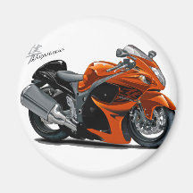 Vélo d'orange de Hayabusa Aimant Pour Réfrigérateur