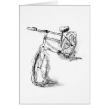 Vélo II de dessin d'art de sports Carte De Vœux