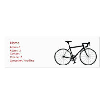 Vélo - maigre carte de visite