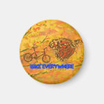 Vélo partout magnets pour réfrigérateur