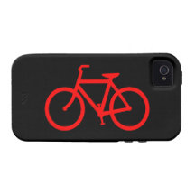 Vélo rouge iPhone 4 case