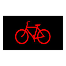 Vélo rouge modèles de cartes de visite