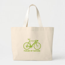 Vélo vert de combustible organique sac en toile
