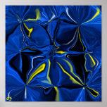 Velours bleu affiches
