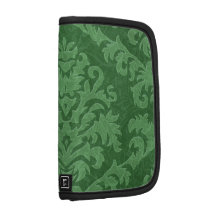 VELOURS de COUPE de DAMASSÉ, TAPISSERIE en VERT Organiseur