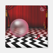 "Velours rouge" par Cheryl Daniels Aimants Pour Réfrigérateur