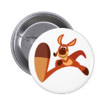 "Venant ! !" Insigne mignon de bouton de kangourou badges publicitaires