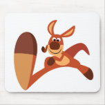 "Venant ! !" Kangourou mignon Mousepad de bande de tapis de souris
