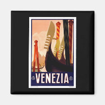 Venezia vintage aimant pour réfrigérateur