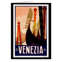 Venezia vintage cartes de vœux