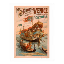 Venise, jeune mariée de la mer aux gondoles 3 d'Ol Cartes Postales