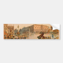 Venise, la jeune mariée de la mer, 'fête aux marqu autocollants pour voiture