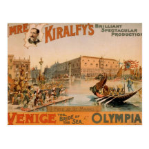 Venise, la jeune mariée de la mer, 'fête aux marqu carte postale