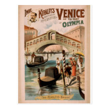 Venise, la jeune mariée de la mer, 'le Rialto Brid Carte Postale