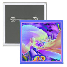 Vent par le bouton de pavots badges avec agrafe
