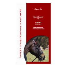Vente d'affaires de cheval modèle de carte de visite