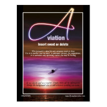 Vente d'affaires de vol d'aviation carte postale