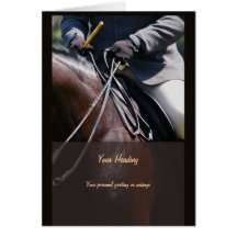 Vente d'affaires d'insertion de photo de cheval carte de vœux