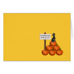 vente des citrouilles 4 cartes de vœux