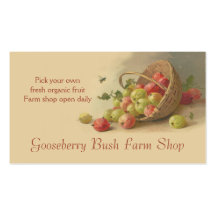 Ventes de fruit de fraises de groseilles à maquere cartes de visite professionnelles