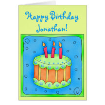 Verdissez la 3ème carte d'anniversaire avec le gât