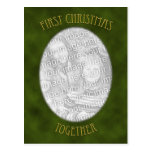 Verdissez le premier Noël ensemble Carte Postale