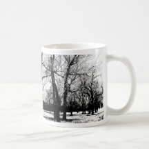 Verger dans la tasse d'hiver