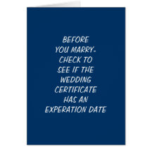 VÉRIFIEZ l'ANNIVERSAIRE de MARIAGE d'EXPERATION DA Carte De Vœux