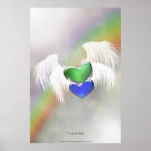 Véritable affiche d'amour en vol