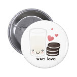 Véritable bouton d'amour badge avec épingle