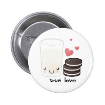 Véritable bouton d'amour badge avec épingle