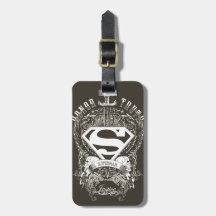 Vérité et justice Superman d'honneur Étiquettes À Bagages