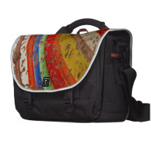Verre d'art d'arc-en-ciel sac ordinateur portable