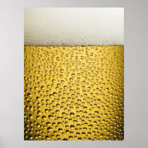 Verre de bière affiche