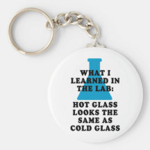 Verre de laboratoire porte-clés