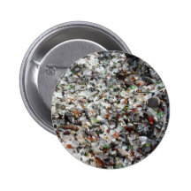 Verre de mer badge avec épingle