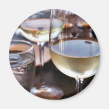 Verre de vin blanc aimants