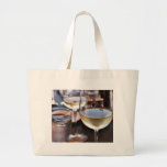 Verre de vin blanc sacs fourre-tout