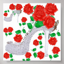 Verre et roses ! Affiche