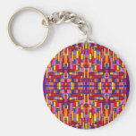 Verre souillé de résumé Rouge-Pourpre Porte-clé