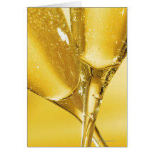 Verres de Champagne Cartes De Vœux