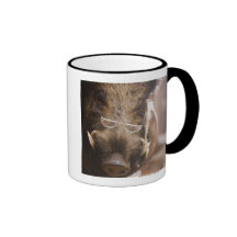 Verres de port bourrés de sanglier dehors tasse à café