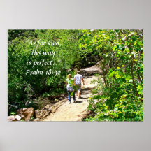 Vers de l'impression w/Scripture de chemin de sole Affiche