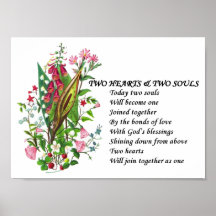 Vers d'invitation de Poem_Wedding de l'amour TwoHe Affiche