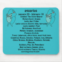 Verseau Mousepad Tapis De Souris